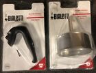 BIALETTI Ricambi N1 manico+N1 Filtro A Imbuto per moka 9/12 tazze.. ORIGINALI..