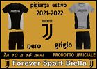 PIGIAMA JUVENTUS FC GIROCOLLO ESTIVO ORIGINALE DA 10 A 16 ANNI 100% COTONE