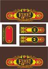 KIT COMPLETO DECALS CABINET FLIPPER PINBALL FIRE! WILLIAMS