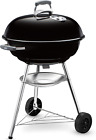 Weber Compact Kettle Barbecue Sferico a Carbone, Ø 57 Cm, BBQ Nero