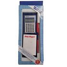 The Sharp Shopper Elsi Mate EL-838 Calculator Note Pad Pen Boxed 1980s Vintage