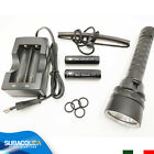 TORCIA SUBACQUEA RICARICABILE A 5 LED CREE PER SUB DIVING SCUBA  WATERPROOF