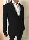 Guess marciano Uomo Giacca Smoking Blazer Cerimonia Sera Abito Nero Tg 48