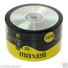 100 CD -R Maxell  vergini vuoti Shirink 50 700MB 52X 80min + 1cd verbatim 624036