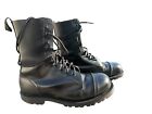 GETTA GRIP Military Style Metal Toe Cap ‘bovver’ Black Boots Punk Skin Goth UK6