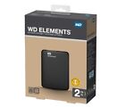 HARD DISK ESTERNO 2,5" WD ELEMENTS WESTERN DIGITAL 2TB USB 3.0 WDBU6Y0020BBK