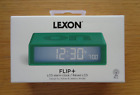 GREEN LCD FLIP +LEXON ALARM CLOCK. NEW