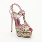 Casadei sandali tg.40 tacco 15 zeppa rosa