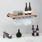 Wooden Wine Rack Glass Bottle Storage Holder Home Bar Cabinet Wall Stand Shelf