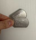 Dog Tags Piastrine Militari Inox con incisione Tenente DAN di Forrest Gump  Lt