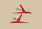 ITALJET MUSTANG ADESIVI ROSSO NERO STICKERS