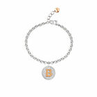 Ops Bracciale Donna Lettera B Catena In Acciaio Con Ciondolo OPSBR-672