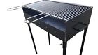 BARBECUE  FERRO TIPO PESANTE 70x35cm H80cm ARTIGIANALE CON GRIGLIA REGISTRABILE