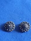 PAIR OF ANTIQUE VICTORIAN ETRUSCAN SILVER EARRINGS