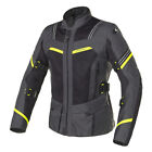 Giacca moto CLOVER VENTOURING 3 wp nero giallo