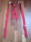 Bretelle Uomo Malegari-Rosse-a Clips-Regolabili ed Elastiche-Made in Italy