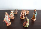 7 STATUINE PRESEPE FONTANINI PLASTICA USATE