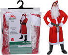 COSTUME DI BABBO NATALE COMPLETO CON BARBA SANTA COSTUME