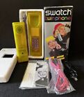 Swatch Twin Phone Pink Jelly Transparent 1989 MIB