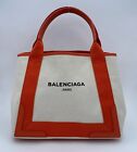 Balenciaga Navy Cabas arancio