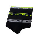 Nike - Slip 3 pack nero grigio e verde fluo 4500421073