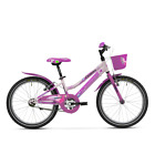 Bici da Bambina Lombardo Cremona 20   Bianco Fuchsia