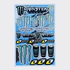 Adesivi Monster Energy Moto Bici Officina Revisione Casco Kit Set Rockstar 46