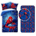 Spiderman Set Letto Singolo 140x200cm Copripiumino Federa Lenzuola con Angoli