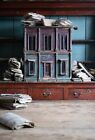 19th C Double Fronted Antique Dolls House Interior Decorative Country House