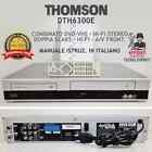 VIDEOREGISTRATORE COMBINATO DVD VHS  THOMSON DTH6300 LETTORE VCR CASSETTE COMBO.