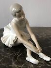 Lladro Nao Seated Ballerina - Signed by Artist Excellent Condition