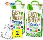 Monge EASY GREEN  Lettiera Vegetale Gatti 10 LT - 100% ECOLOGICA Biodegradabile