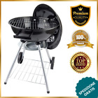 Barbecue Rotondo a Carbone Griglia BBQ 45 cm POTATILE con ruote Grill Carbonella