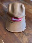 SUPREME  LEATHER CAP  LIGHT BROWN  FW15