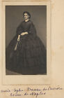 CDV circa 1860. Marie-Sophie de Bavière, reine de Naples, sœur de Sissi.