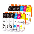 Pack 12 cartucce HP 364XL BK-C-M-Y N9J74AE N9J73AE compatibili per HP 5380,6380,