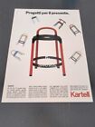 1983 KARTELL SGABELLO SEDIA DESIGN ANNA CASTELLI FERRIERI VINTAGE AD PUBBLICITA