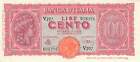 Italien Italy 100 Lire 1944 P75 VF+ #00156