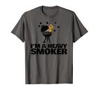 I m a heavy smoker funny BBQ I m a heavy smoker Maglietta (D4s)