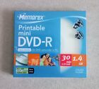 MINI DVD -R PRINTABLE MEMOREX 1.4 GB 30 MIN minidvd 4x