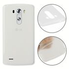 2X PELLICOLE DISPLAY+COVER LG OPTIMUS G3 D855 SILICONE BIANCO CUSTODIA MORBIDO