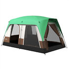 Outsunny Tenda da Campeggio 4 Posti Impermeabile in Poliestere Verde