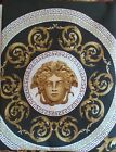 COMPLETO LETTO MATRIMONIALE STILE VERSACE NERO E ORO TESTA DI MEDUSA STAMPA 3D