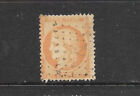 France 1870 40c orange Ceres, ANCHOR cancel Maritime mail , SG 140