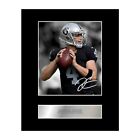 Derek Carr Signed Mounted Photo Display Oakland Raiders