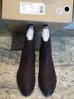 Hotter Aldina Wine Colour Nubuck Leather Ankle Boots Size 6 Standard Worn Once