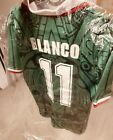 maglia calcio vintage Mexico Messico Blanco Camiseta Jersey Mundial Mondiale