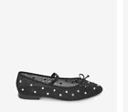 JEFFREY CAMPBELL  Scarpe BALLERINA RETE Nera CON STRASS Mery Jane