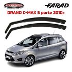 DEFLETTORI FORD GRAND C-MAX 2010 in poi 5 PORTE FARAD SET ANTIVENTO FUME  12577