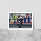 VALENTINO ROSSI YAMAHA FIRMATO AUTOGRAFO STAMPA IDEA REGALO FORMULA 1 MOTORI